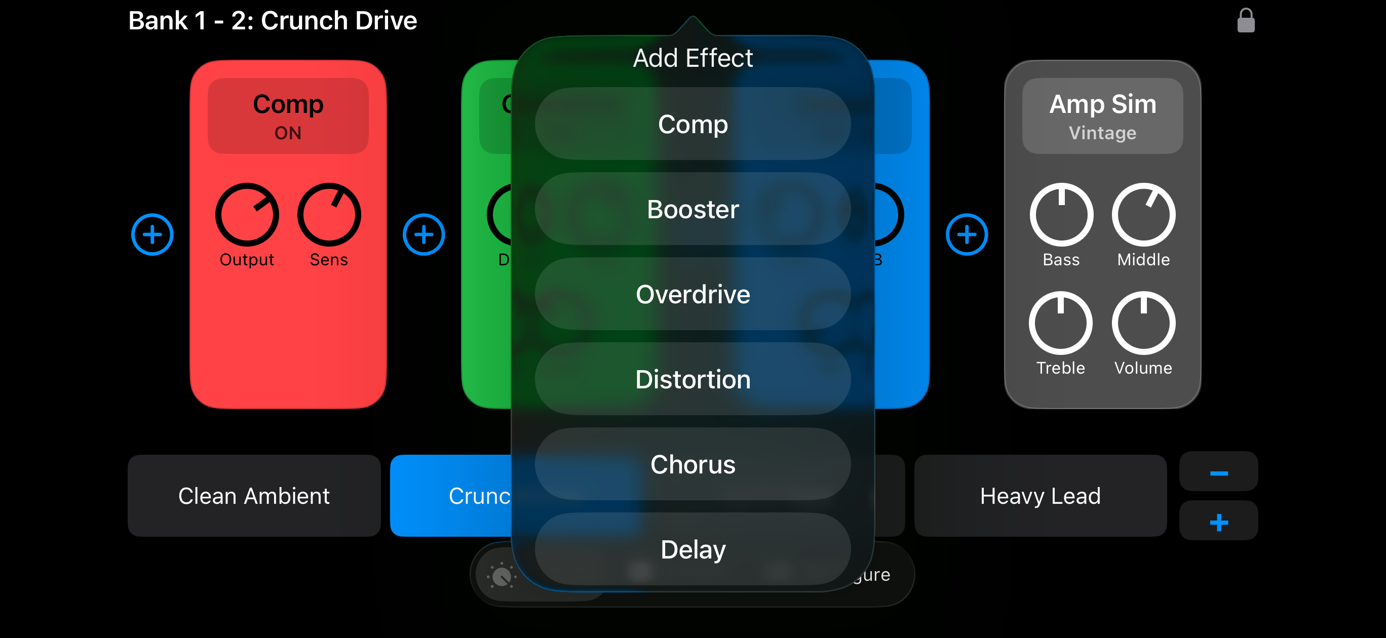 Add Effect panel